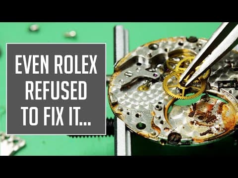 YouTube thumbnail for This $25,000 Rolex Explorer Was Exposed to Seawater!