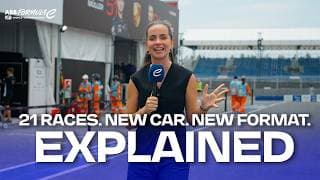 YouTube thumbnail for 21 Races. A New Car. A New Format. | Formula E 2026/2027 Explained