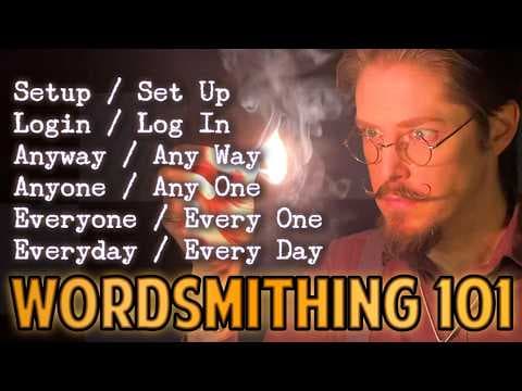 YouTube thumbnail for Wordsmithing 101: "Setup" or "Set Up" (and Similar Terms)