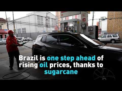 YouTube thumbnail for Brazil Is One Step Ahead of Rising Oil Prices, Thanks to Sugarcane