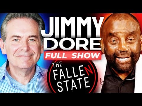 YouTube thumbnail for "You Are Destroying Me" Jimmy Dore Joins Jesse Lee Peterson (Ep. 427) [01:03:28 | OCT 24 2025 | The Fallen State]