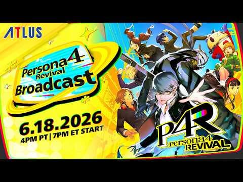 YouTube thumbnail for Persona 4 Revival Broadcast