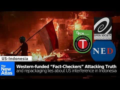 YouTube thumbnail for Western-funded "Fact-Checkers" Cover Up US Interference in Indonesia