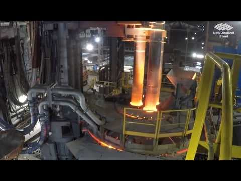 YouTube thumbnail for Electric Arc Furnace First Heat (Aug 2026)