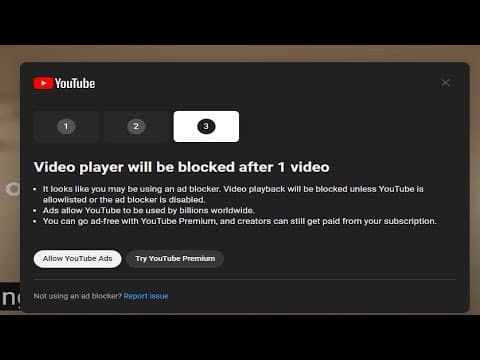 YouTube thumbnail for Youtube's War on Adblock Got Worse