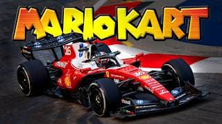 YouTube thumbnail for F1 Singapore GP but it's Mario Kart