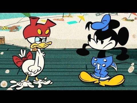 YouTube thumbnail for No Service | A Mickey Mouse Cartoon | Disney Shows