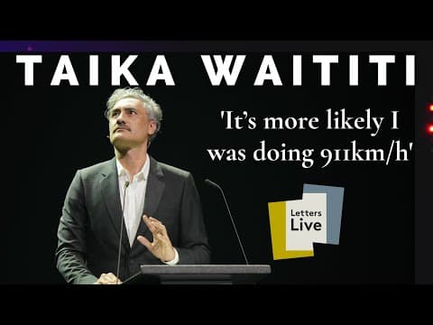 YouTube thumbnail for Taika Waititi reads a hilarious letter about a speeding ticket