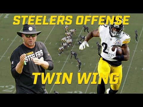 YouTube thumbnail for MATT CANADA'S SECRET WEAPON: "TWIN WING" - Steelers Offense review