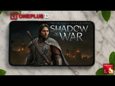 YouTube thumbnail for Middle-earth: Shadow of War is SHOCKINGLY Playable on the OnePlus 13!