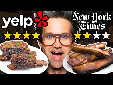 YouTube thumbnail for [6/14/23] Yelp Review vs. Food Critic Taste Test