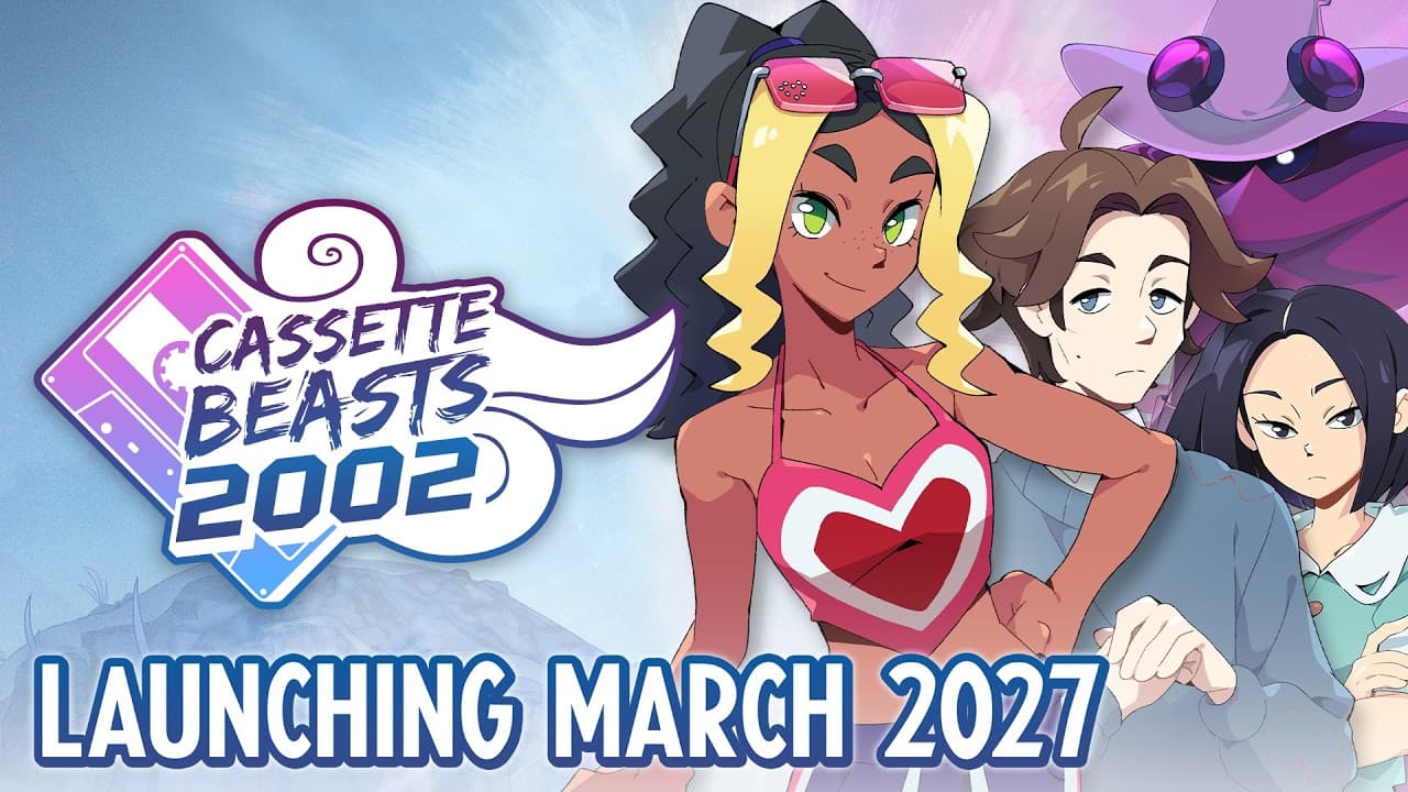 YouTube thumbnail for Cassette Beasts 2002 | Launch Window and Voice Actor Announcement Trailer