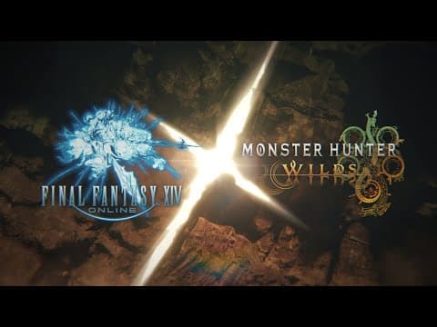 YouTube thumbnail for Final Fantasy XIV × Monster Hunter Wilds Collaboration Teaser