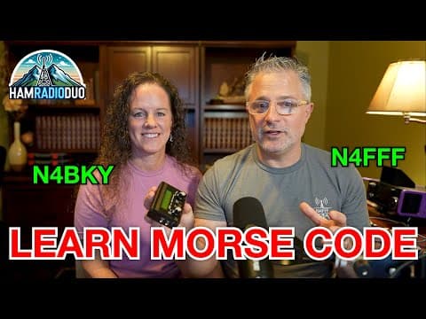 YouTube thumbnail for Step-By-Step Guide to Learning CW Morse Code | Specific steps, tips, and our journey!
