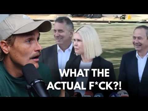 YouTube thumbnail for WA Labor candidate Georgia Tree quickly walks away from journalist asking her about her background working for Woodside | Punters Politics