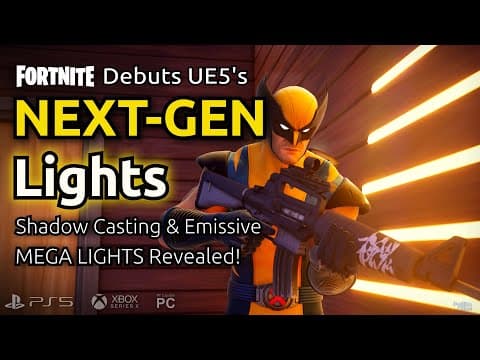 YouTube thumbnail for UE5.7's MegaLights have quietly launched in Fortnite