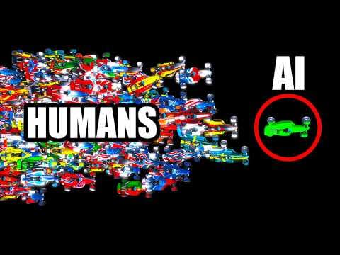 YouTube thumbnail for AI Breaks Trackmania's Most Legendary Record (A01)