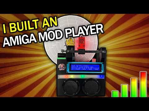 YouTube thumbnail for Building a Physical Optical #Amiga MOD Player