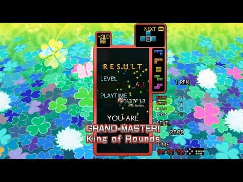 YouTube thumbnail for TGM4's hardest Master grade, King of Rounds has been achieved!