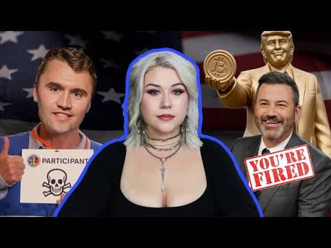 YouTube thumbnail for Charlie Kirk died and so did democracy. - Stanzi