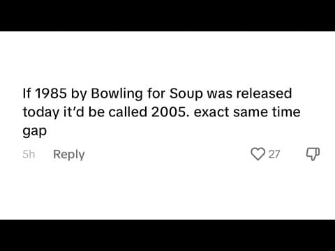 YouTube thumbnail for 2005 (1985 parody)