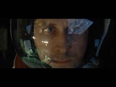 YouTube thumbnail for "First Man" (2018, directed by Damien Chazelle) - A grounded portrait of Neil Armstrong featuring a transcendent score by Justin Hurwitz.