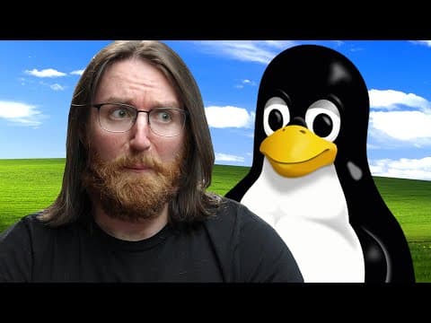 YouTube thumbnail for Dawid Does Tech Stuff tries gaming on Linux