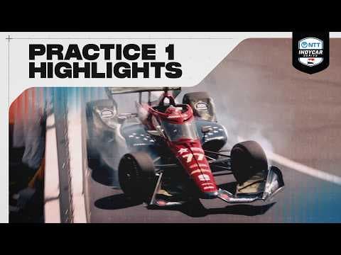 YouTube thumbnail for Practice 1 Highlights | 2026 INDYCAR at Arlington